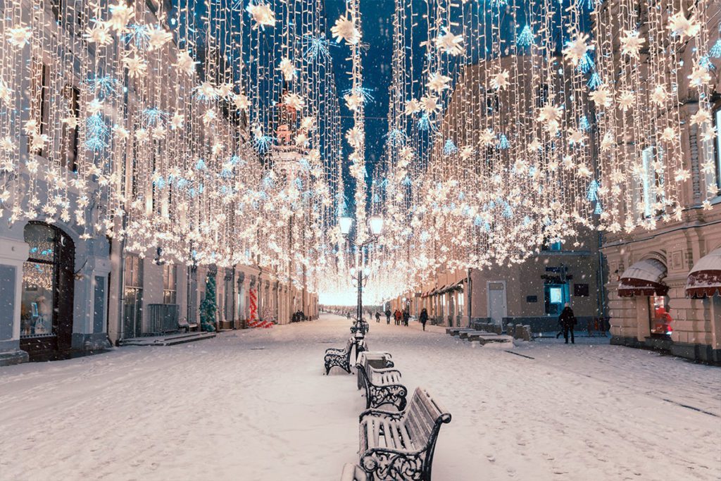 Moscow Street in winter